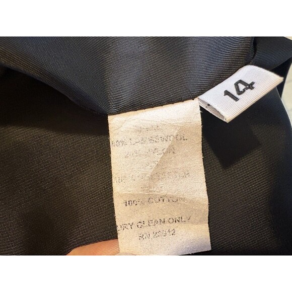 FORCASTER OF BOSTON Lambswool Blend Brown Velvet Hood Coat Jacket Size 14 - Picture 6 of 8